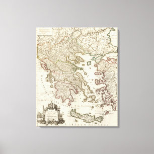 Lienzo Península balcánica, Grecia, Macedonia 3