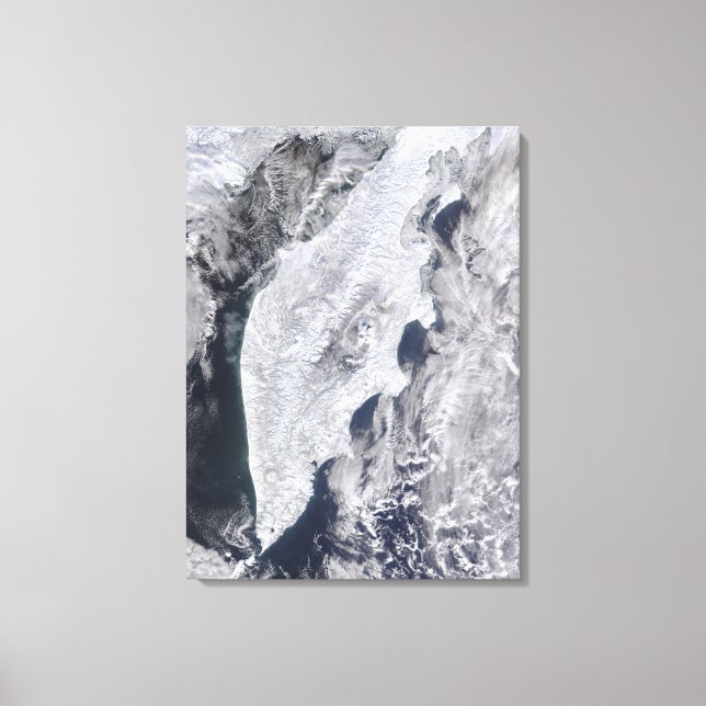 Lienzo Península de Kamchatka, Rusia Oriental 2 (Anverso)