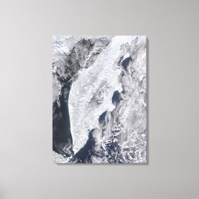 Lienzo Península de Kamchatka, Rusia Oriental 2 (Anverso)