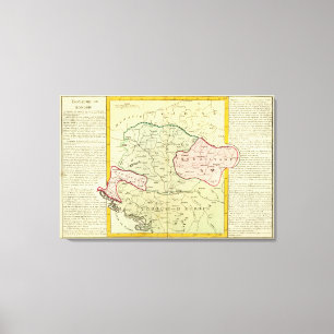 Lienzo Península de los Balcanes, Hungría, Rumania