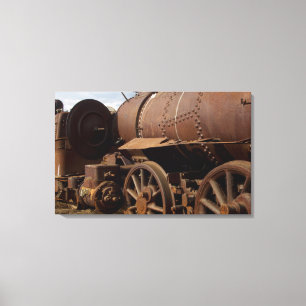 Lienzo Península de Seward, Alaska, tren a en ninguna