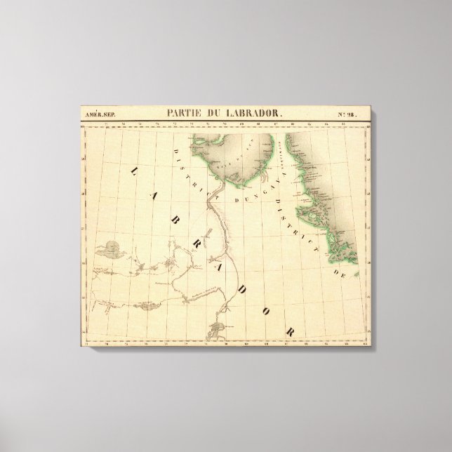 Lienzo Península de Ungava y Labrador septentrional (Anverso)