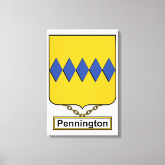 Lienzo Pennington Family Crest