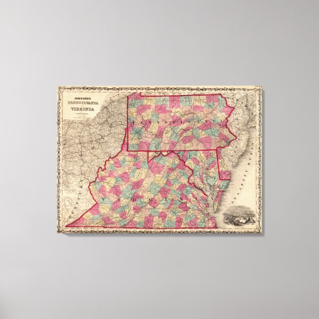 Lienzo Pennsylvania y Virginia (Anverso)