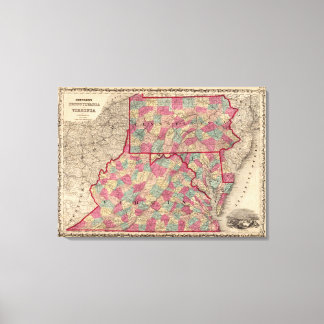 Lienzo Pennsylvania y Virginia