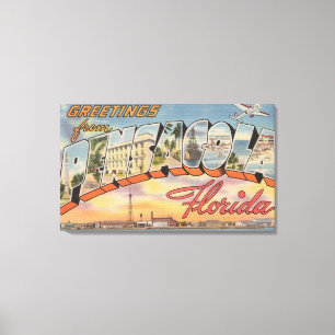 Lienzo Pensacola, la Florida - escenas grandes de la