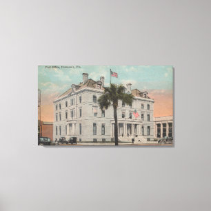 Lienzo Pensacola, la Florida - vista exterior del poste