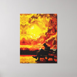 Lienzo Pensamiento perdido - Reflexión surrealista sobre