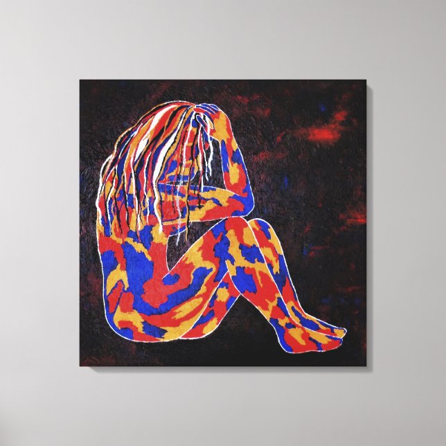 Lienzo Pensamiento profundo (Anverso)