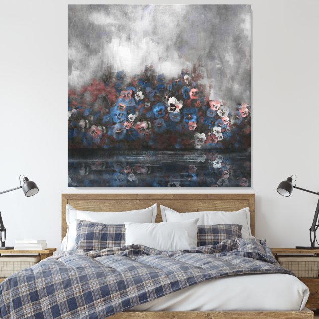 Lienzo "Pensamientos en la Niebla" 40" x 40" (Insitu(Dormitorio))