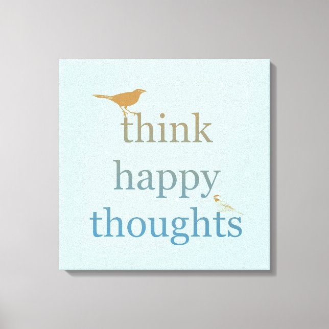 Lienzo Pensamientos felices (Anverso)