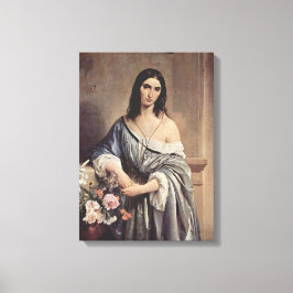 Lienzo Pensamientos melancólicos (por Francesco Hayez)