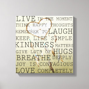 Lienzo Pensamientos positivos Dream Catcher