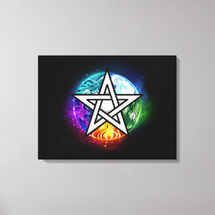 Lienzo Pentagrama de Wiccan