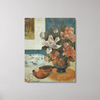 Lienzo Peonías chinas y mandolina de Paul Gauguin