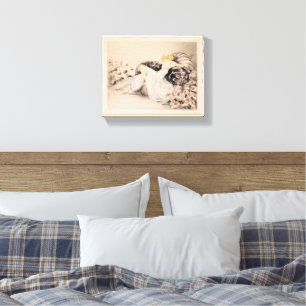 Lienzo Peonies, 1935 por Louis Icart