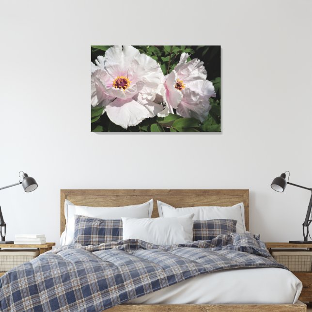 Lienzo Peonies de árbol de 36" x24" (Insitu(Dormitorio))