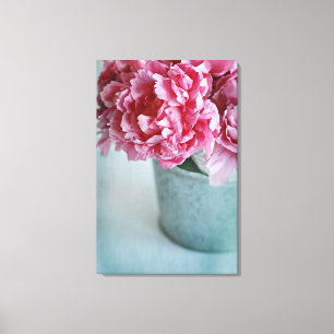 Lienzo Peonies en la tabla