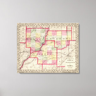 Lienzo Peoria, Woodford, condados de Tazewell