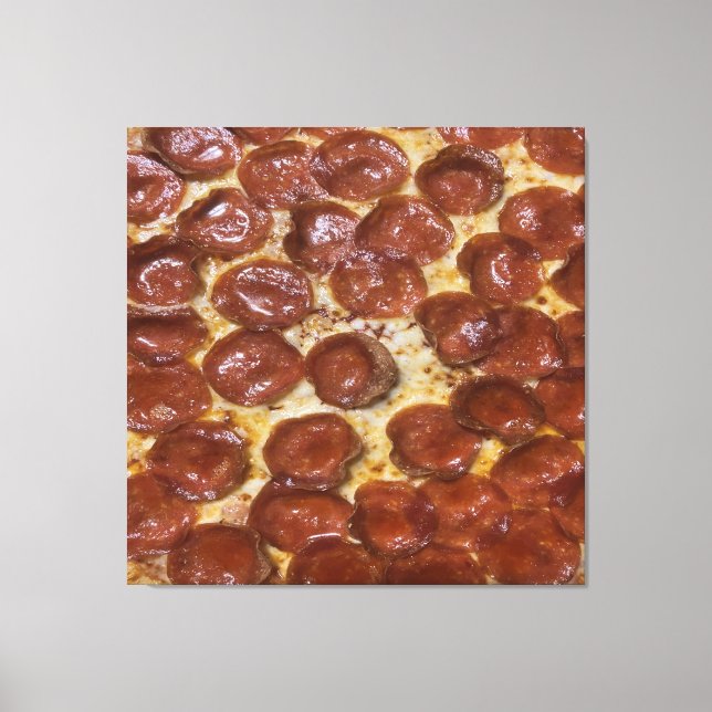 Lienzo Pepperoni Pizza (Anverso)