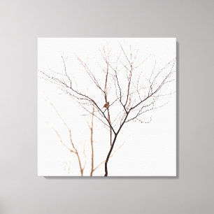 Lienzo Pequeña ave en las ramas de árboles naturaleza Min