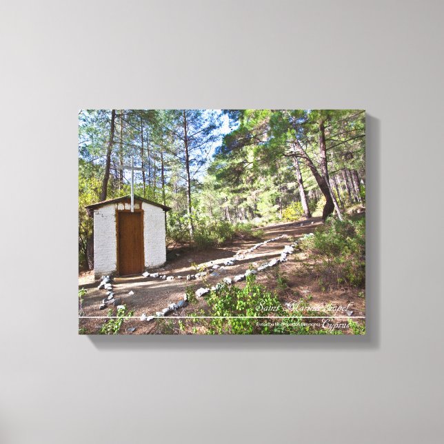 Lienzo pequeña capilla de Saint Marina en el bosque de Ch (Anverso)