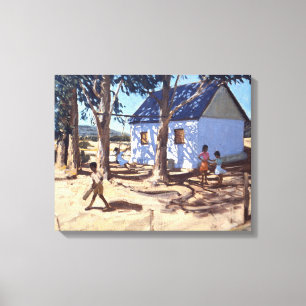 Lienzo Pequeña casa blanca Karoo Sudáfrica