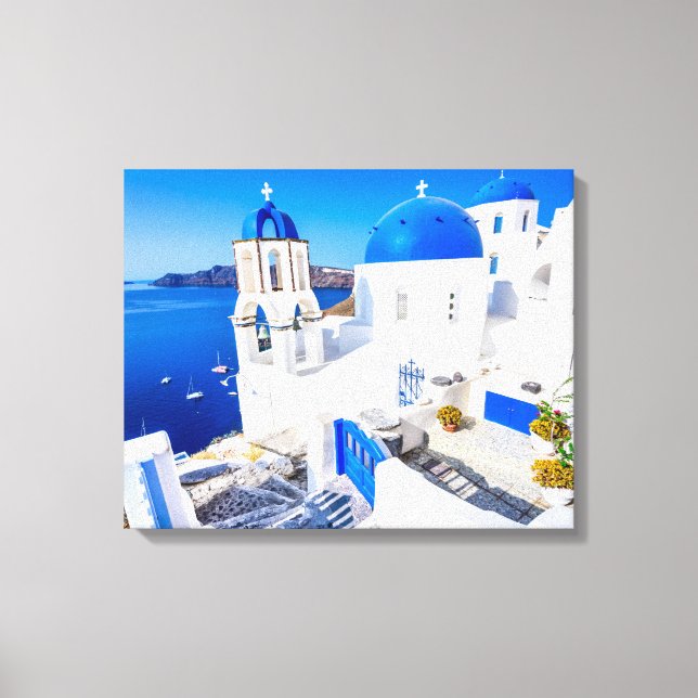 Lienzo Pequeño (24.00" x 16.00"), 1.5", Oia Sencil (Anverso)