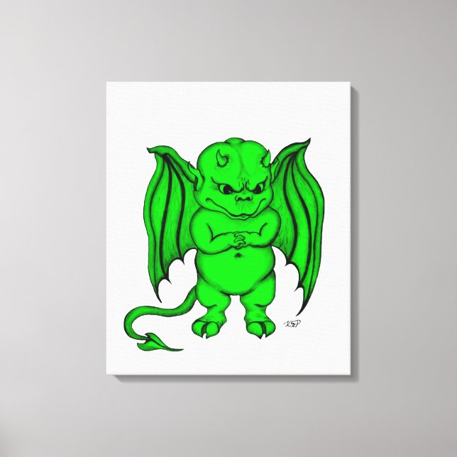 Lienzo Pequeño diablo malvado (Anverso)