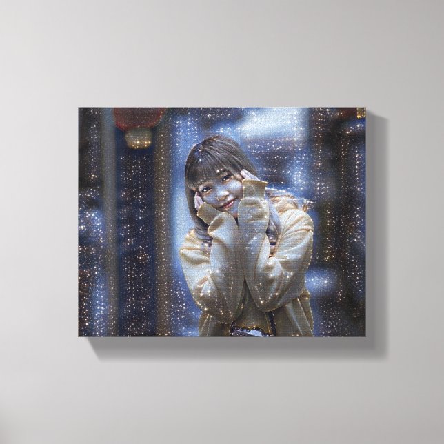 Lienzo "Pequeño sol en amarillo (Anverso)