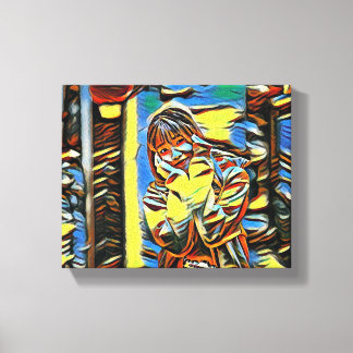 Lienzo "Pequeño sol en amarillo"