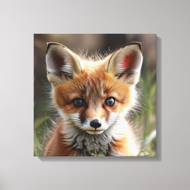 Lienzo Pequeño zorro (Anverso)