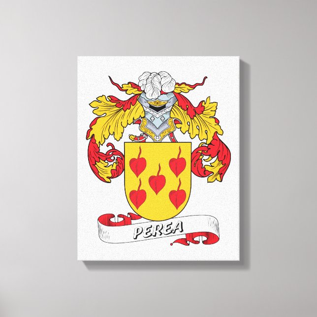 Lienzo Perea Family Crest (Anverso)
