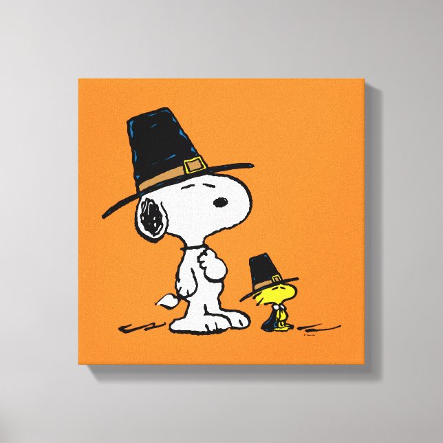Lienzo Peregrino Snoopy & Woodstock (Anverso)