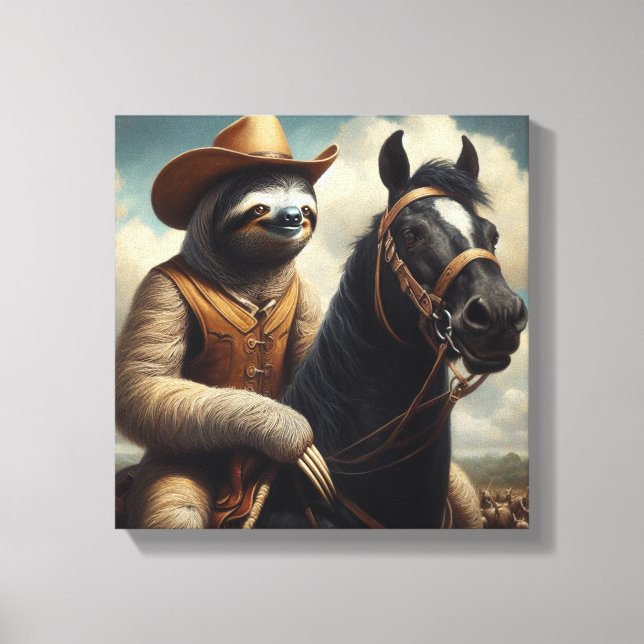 Lienzo Perezoso Vaquero (Anverso)