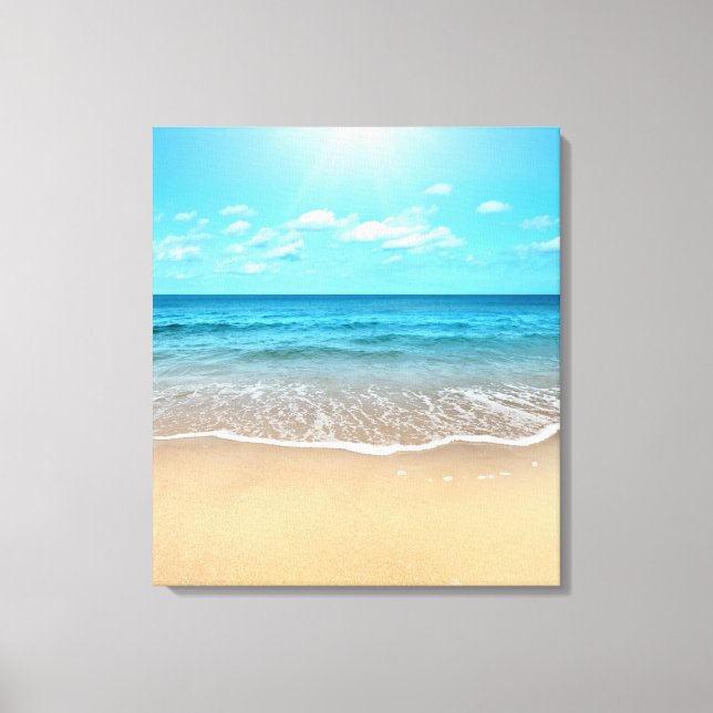 Lienzo Perfecta playa de arena (Anverso)
