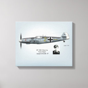 Lienzo Perfil de BF-109G Francisco Stigler