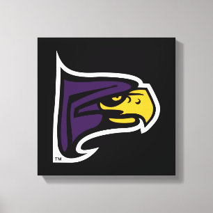 Lienzo Perfil de mascota del halcón de Hunter College