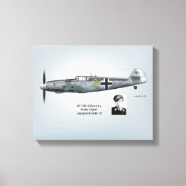 Lienzo Perfil de resistente de franz BF-109G