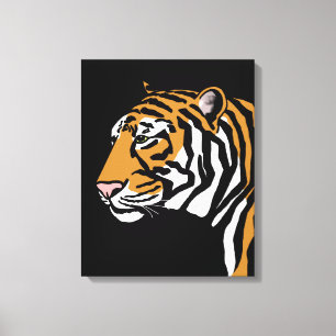 Lienzo Perfil de tigre retrato