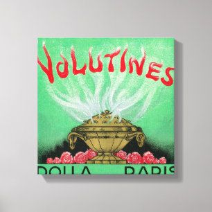 Lienzo Perfume LabelParis, Francia de Volutines