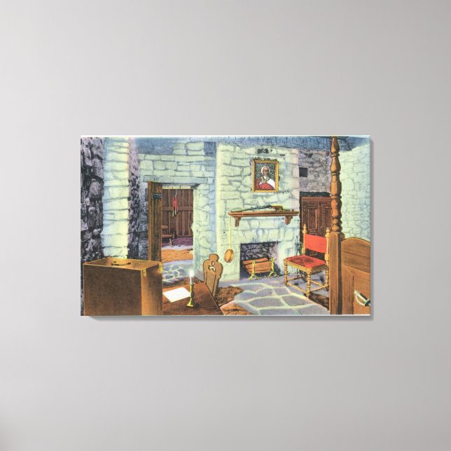 Lienzo Período de la guerra civil 18 fundadores en Barbet (Anverso)