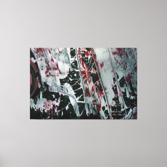 Lienzo Perla Negra Nombrada y Firmada (Anverso)