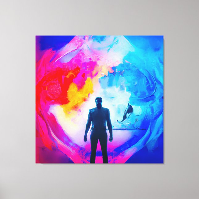 Lienzo Permanecer en colores (Anverso)