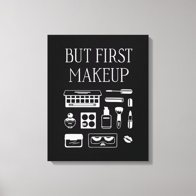 Lienzo Pero la primera maquillaje (Anverso)
