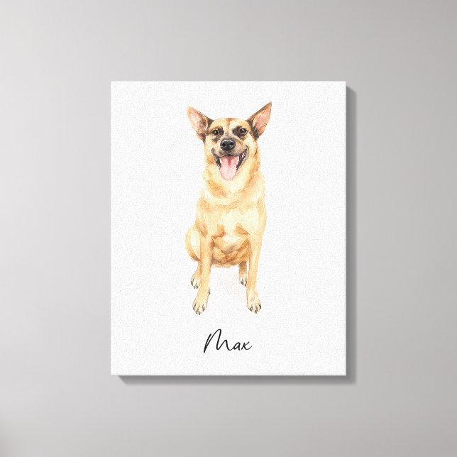 Lienzo Perro animado llamado Max (Anverso)