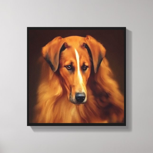 Lienzo Perro Bakharwal - Retrato de Perro (Anverso)