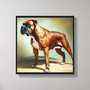 Lienzo Perro Boxer 