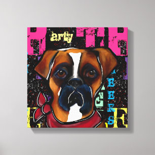 Lienzo Perro Boxer