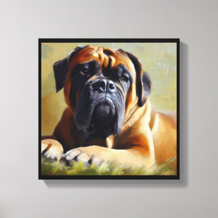 Lienzo Perro Bullmastiff